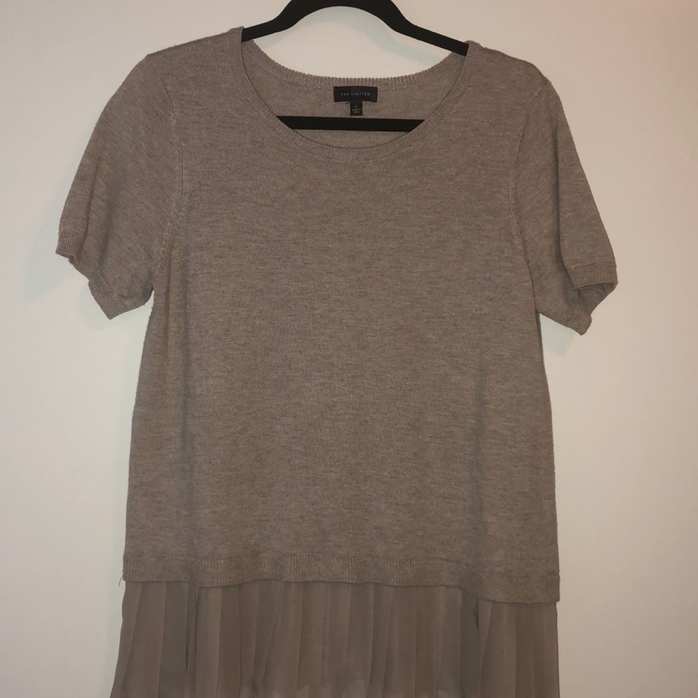 Brown sweater blouse
